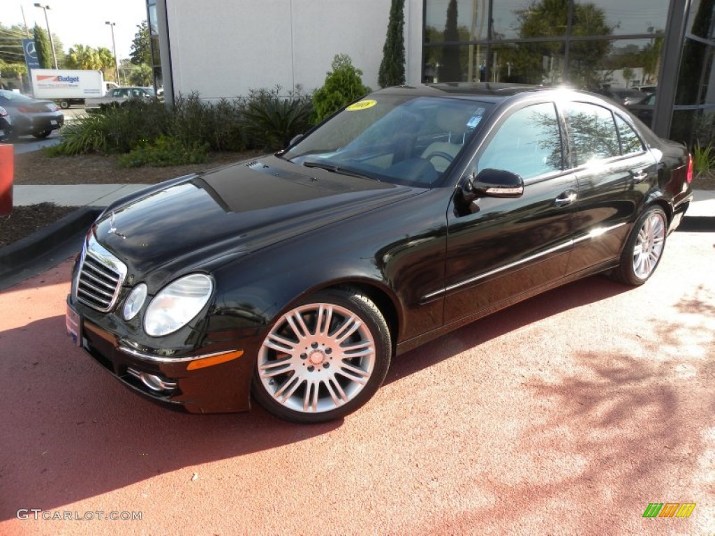 2008 E 350 Sedan - Sienna Black Metallic / Sahara Beige/Black photo #1