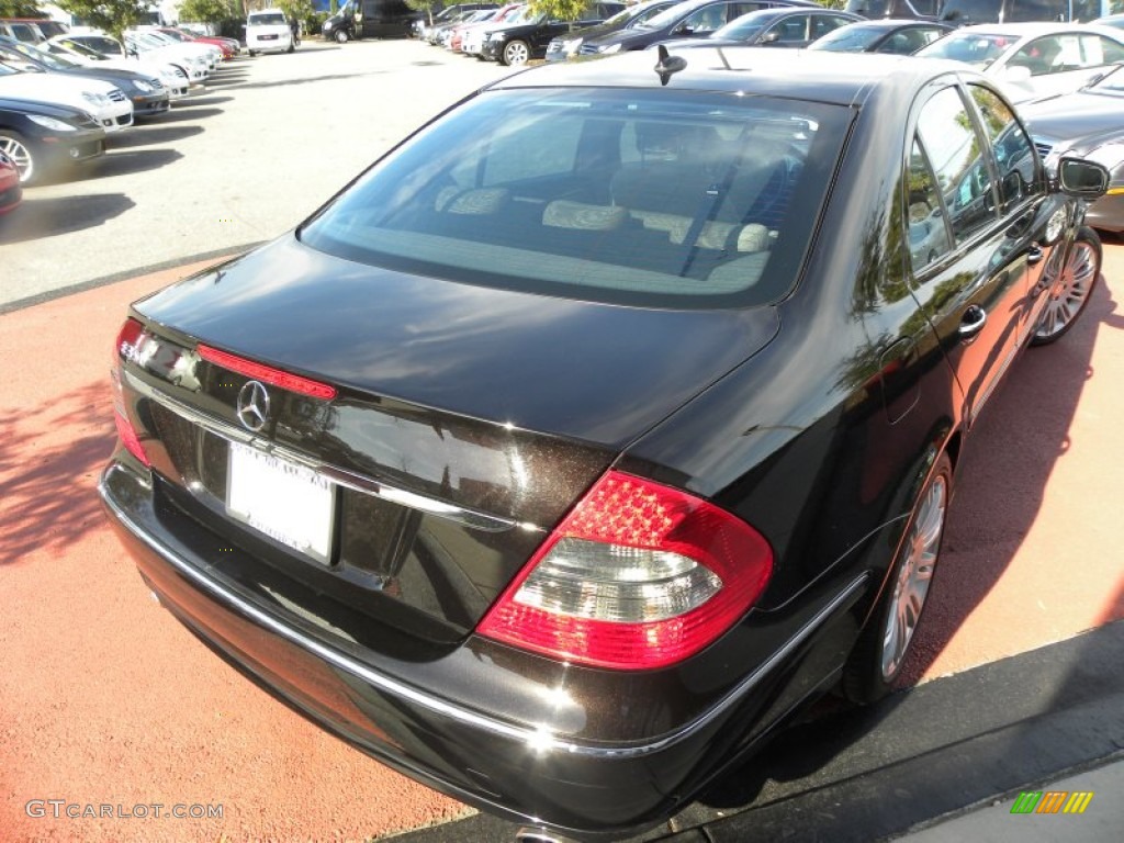 2008 E 350 Sedan - Sienna Black Metallic / Sahara Beige/Black photo #14