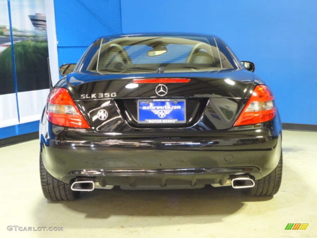 2009 SLK 350 Roadster - Obsidian Black Metallic / Black photo #9