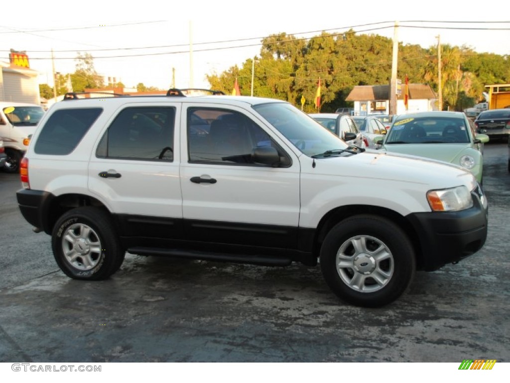 2003 Escape XLT V6 - Oxford White / Medium Dark Pebble photo #3