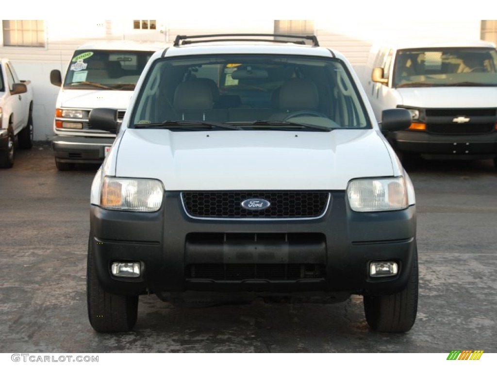 2003 Escape XLT V6 - Oxford White / Medium Dark Pebble photo #11