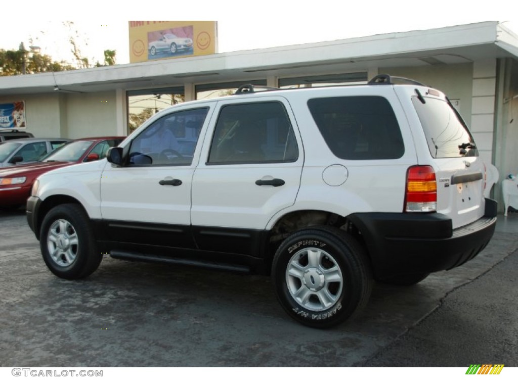 2003 Escape XLT V6 - Oxford White / Medium Dark Pebble photo #14