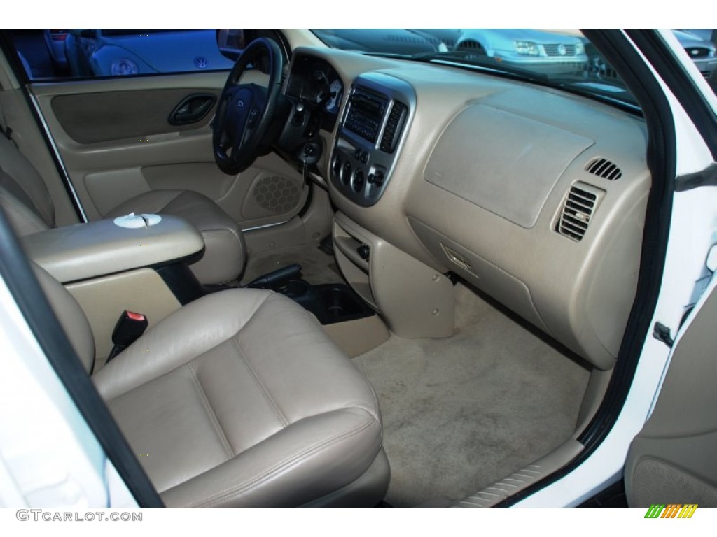 2003 Escape XLT V6 - Oxford White / Medium Dark Pebble photo #19