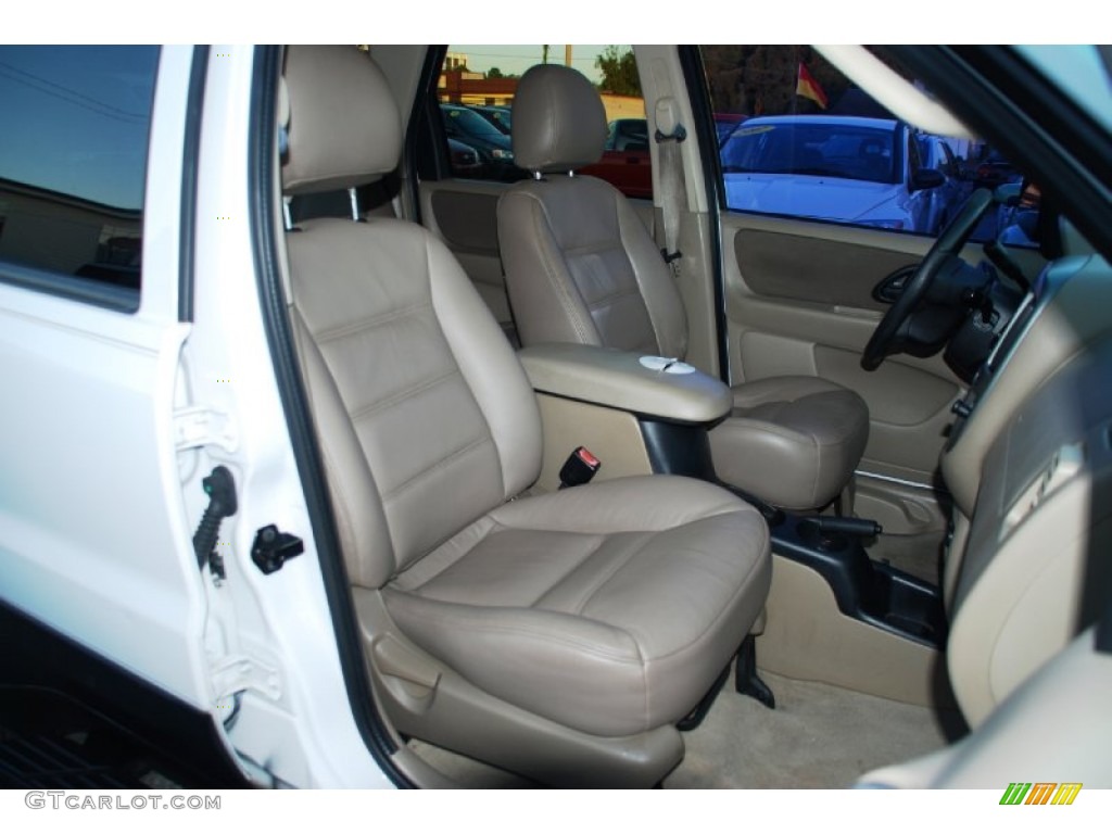2003 Escape XLT V6 - Oxford White / Medium Dark Pebble photo #20