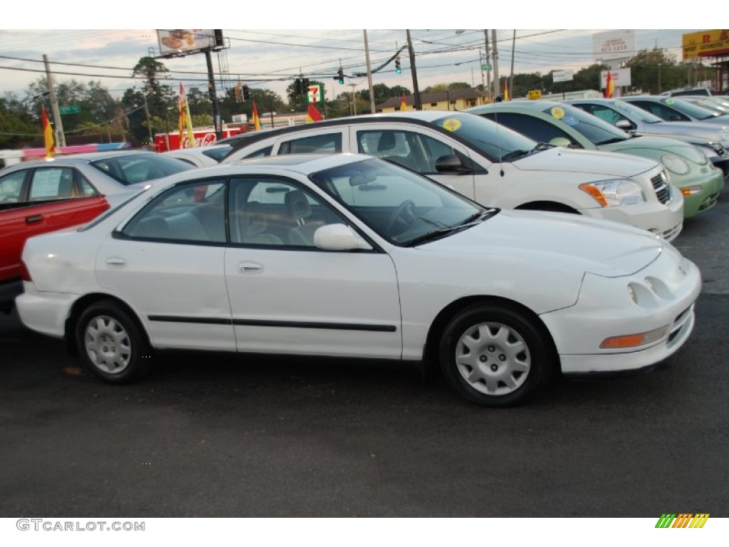 1995 Integra LS Sedan - Frost White / Gray photo #2