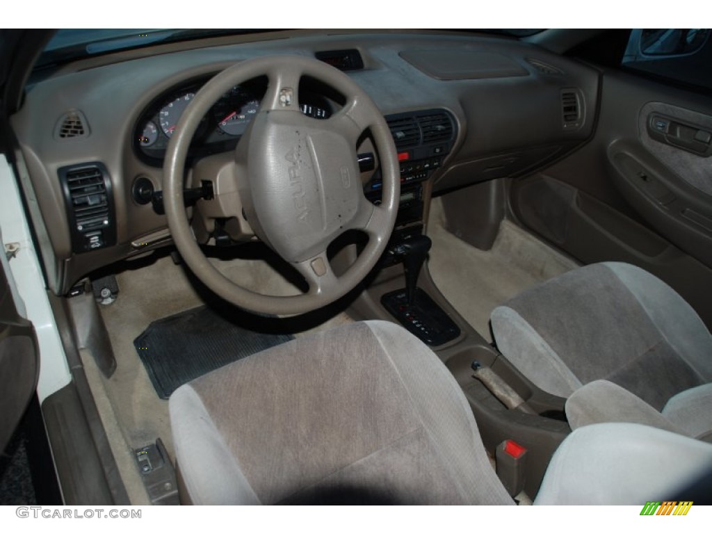 1995 Integra LS Sedan - Frost White / Gray photo #4