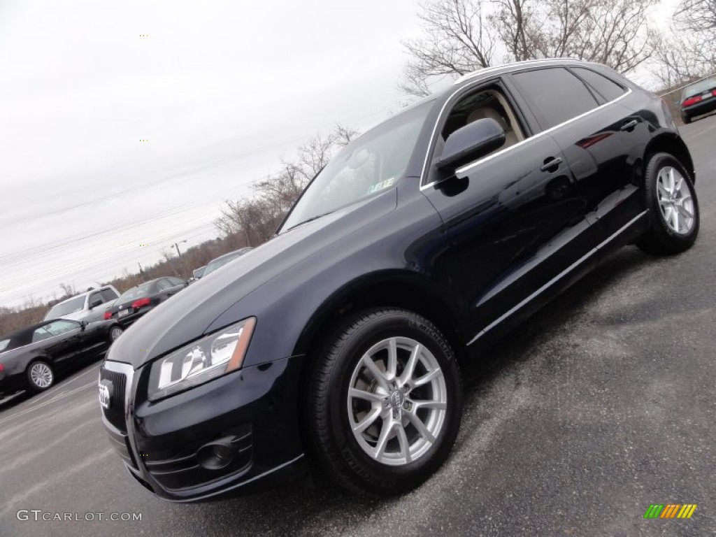 2009 Q5 3.2 Premium quattro - Deep Sea Blue Pearl Effect / Cardamom Beige photo #1
