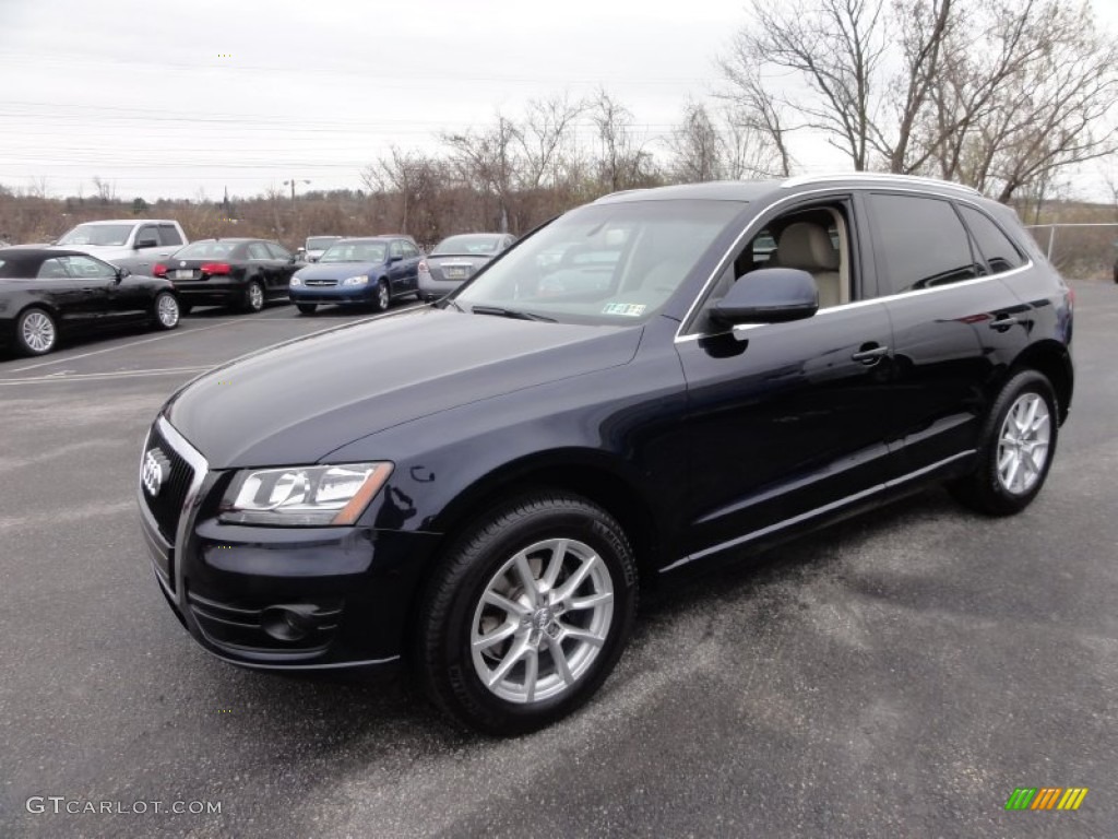 2009 Q5 3.2 Premium quattro - Deep Sea Blue Pearl Effect / Cardamom Beige photo #2