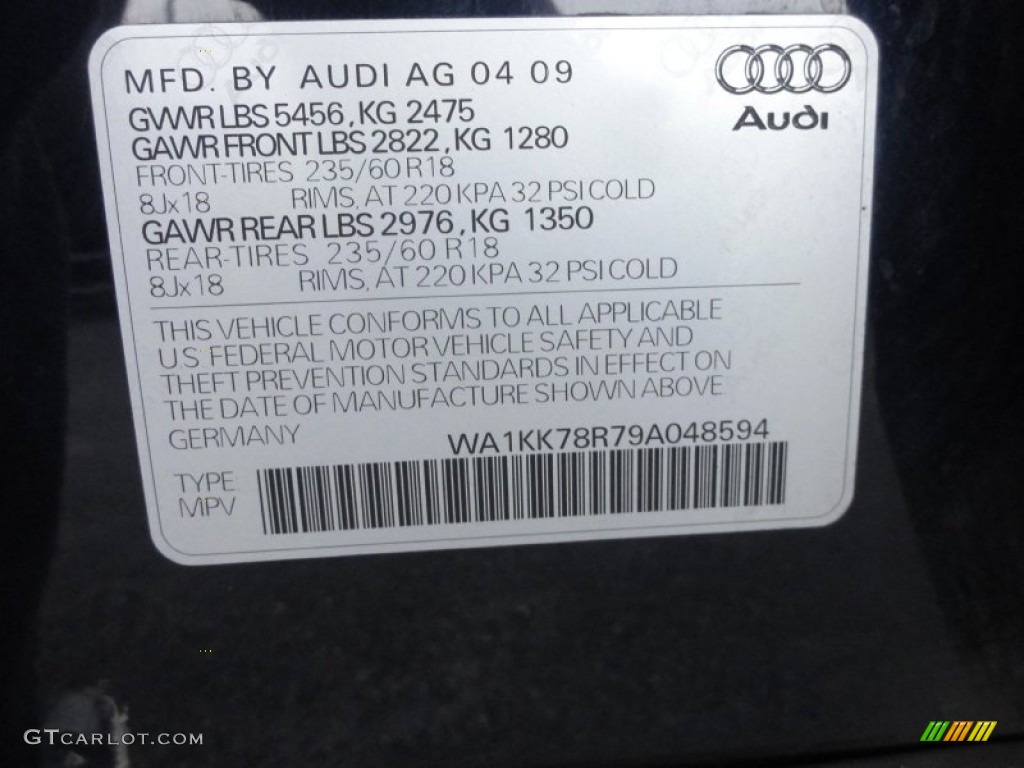 2009 Q5 3.2 Premium quattro - Deep Sea Blue Pearl Effect / Cardamom Beige photo #42