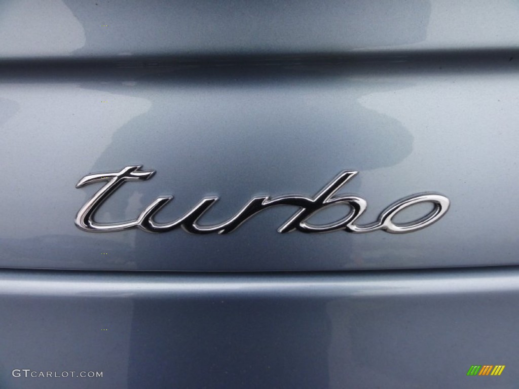 2004 911 Turbo Cabriolet - Polar Silver Metallic / Metropol Blue photo #21