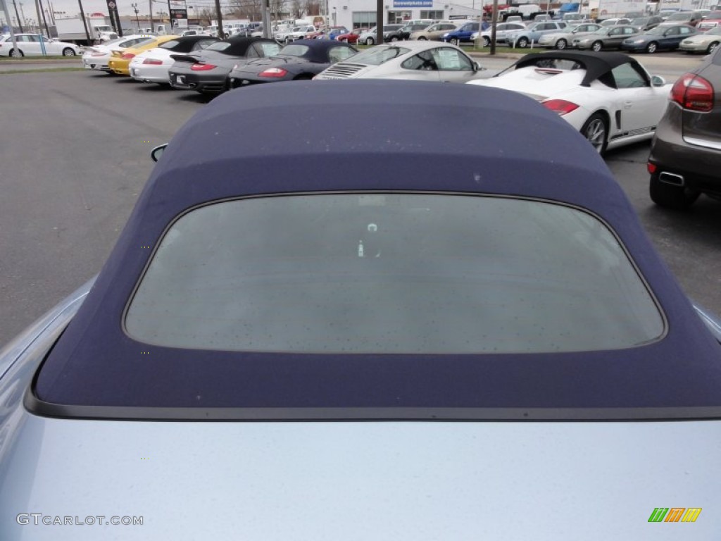2004 911 Turbo Cabriolet - Polar Silver Metallic / Metropol Blue photo #32