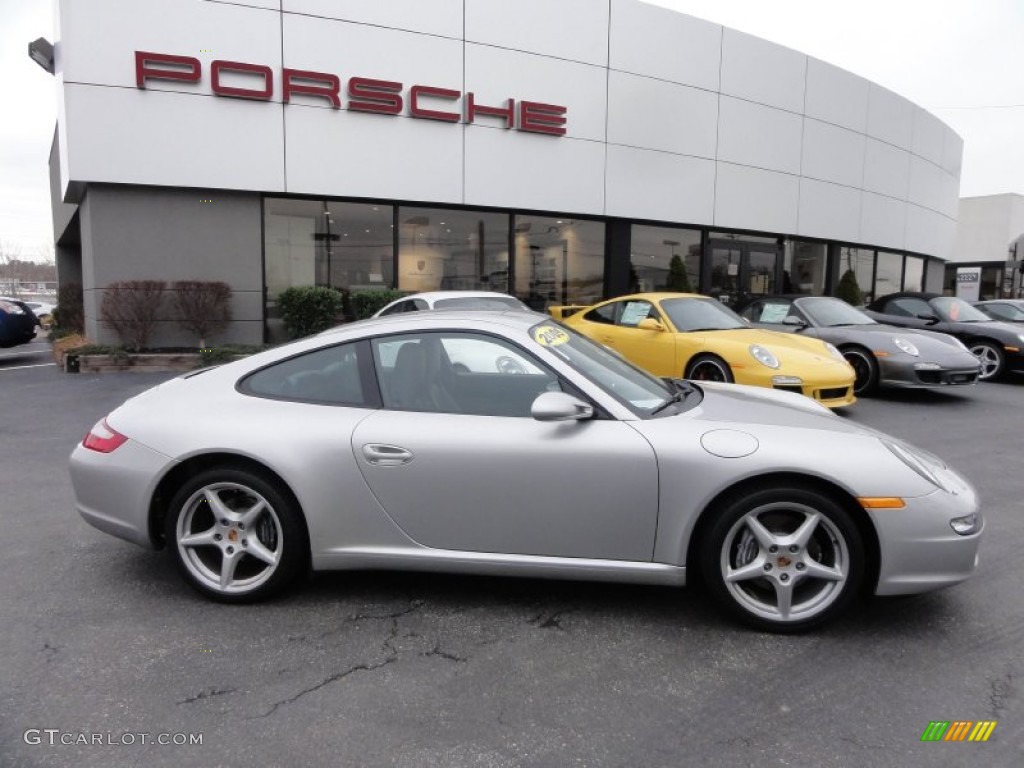 Arctic Silver Metallic 2005 Porsche 911 Carrera Coupe Exterior Photo #58473591