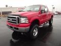 2007 Red Clearcoat Ford F250 Super Duty XLT SuperCab 4x4  photo #1