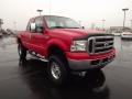 2007 Red Clearcoat Ford F250 Super Duty XLT SuperCab 4x4  photo #3