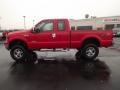 2007 Red Clearcoat Ford F250 Super Duty XLT SuperCab 4x4  photo #8