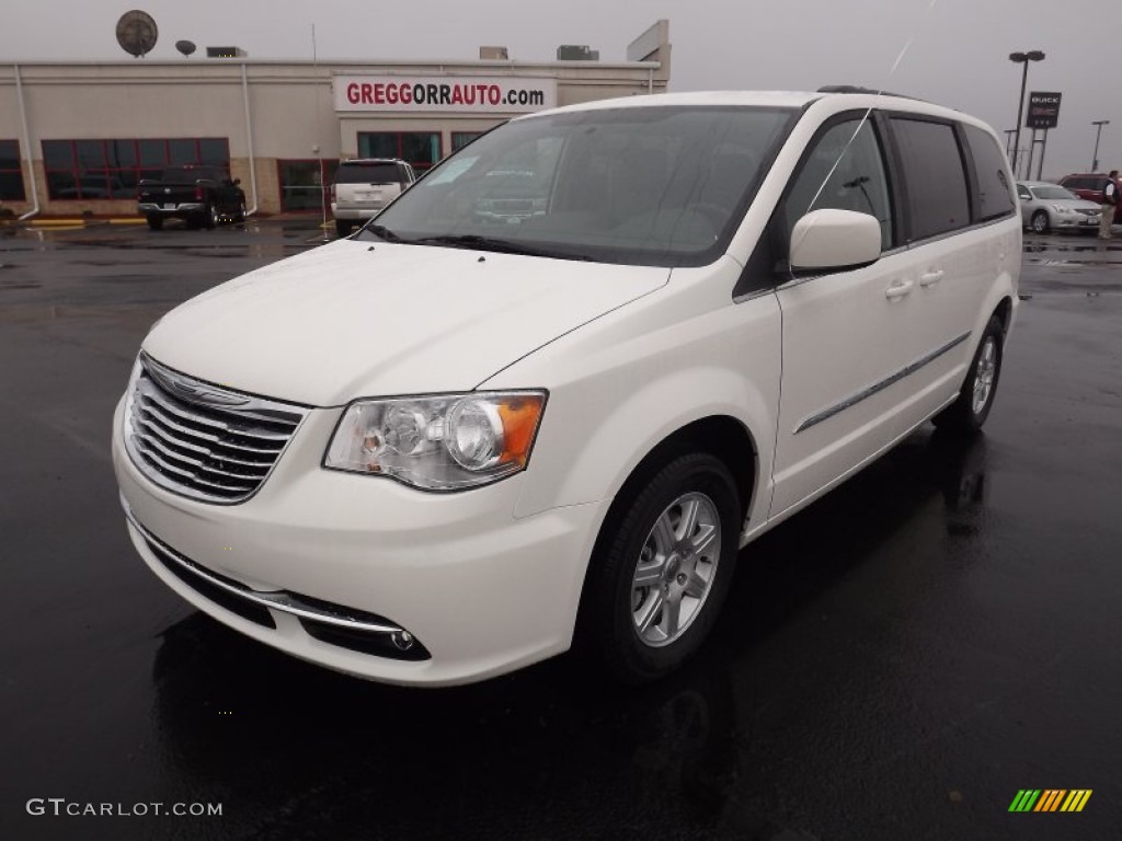 2012 Town & Country Touring - Stone White / Dark Frost Beige/Medium Frost Beige photo #1