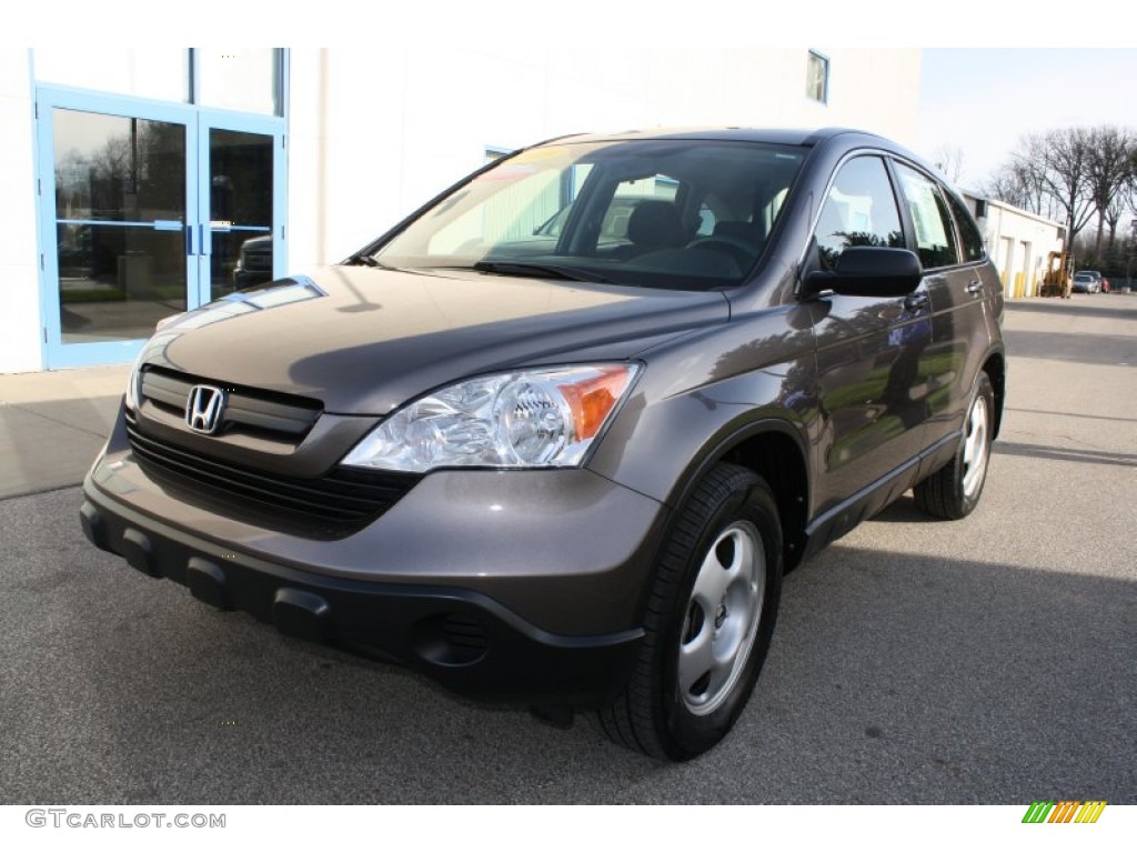 2009 CR-V LX 4WD - Urban Titanium Metallic / Gray photo #3