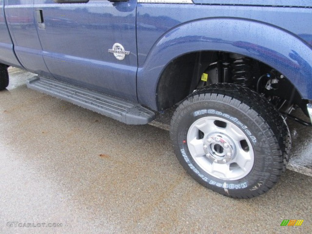 2012 F250 Super Duty XLT SuperCab 4x4 - Dark Blue Pearl Metallic / Steel photo #3