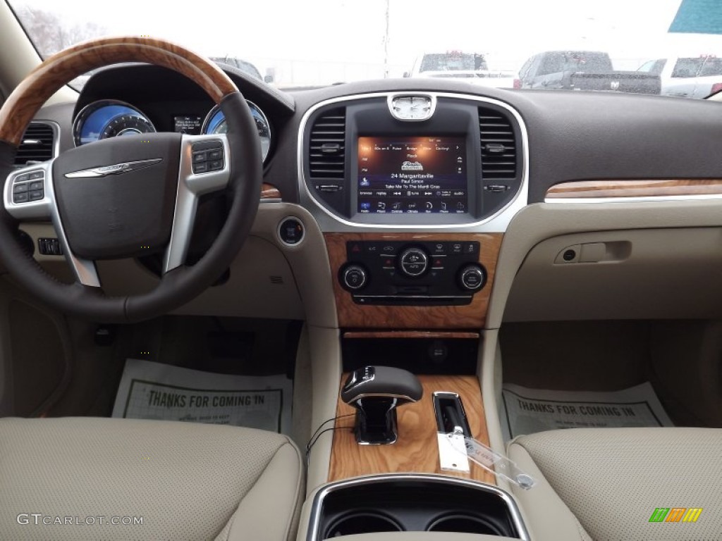 2012 Chrysler 300 Limited Black/Light Frost Beige Dashboard Photo #58475466
