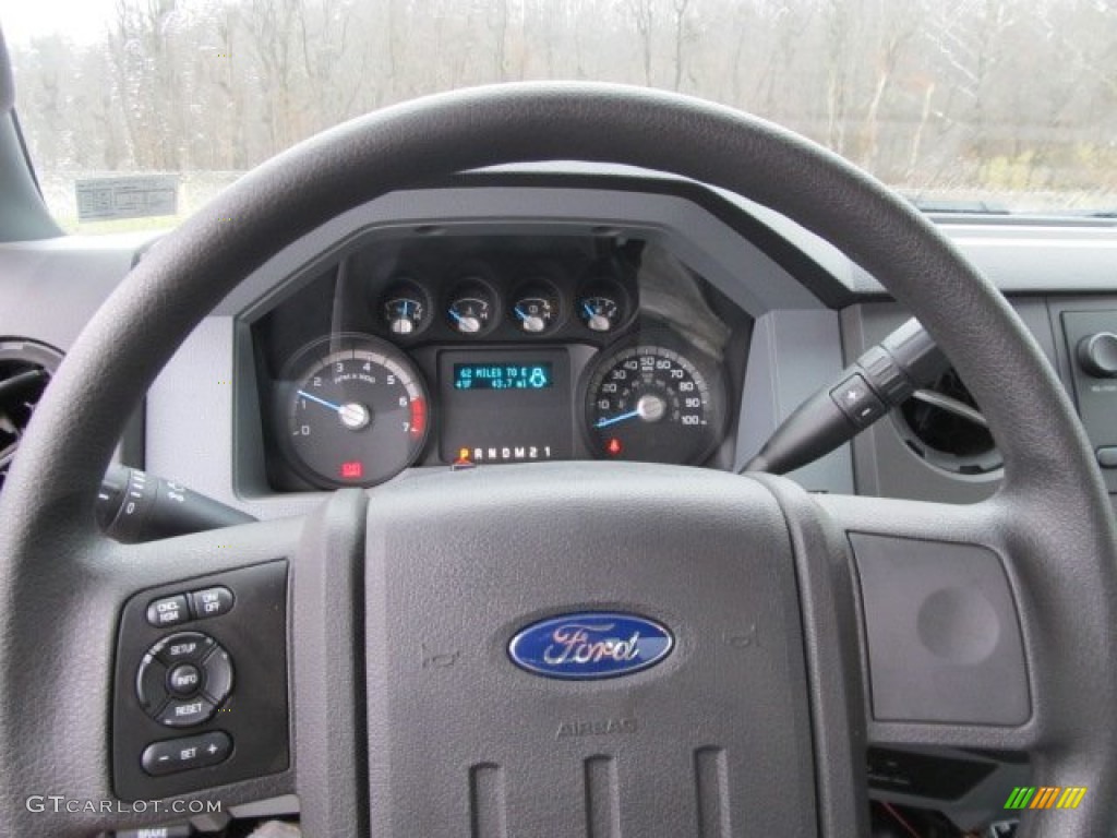 2012 F350 Super Duty XL Regular Cab 4x4 Plow Truck - Vermillion Red / Steel photo #25