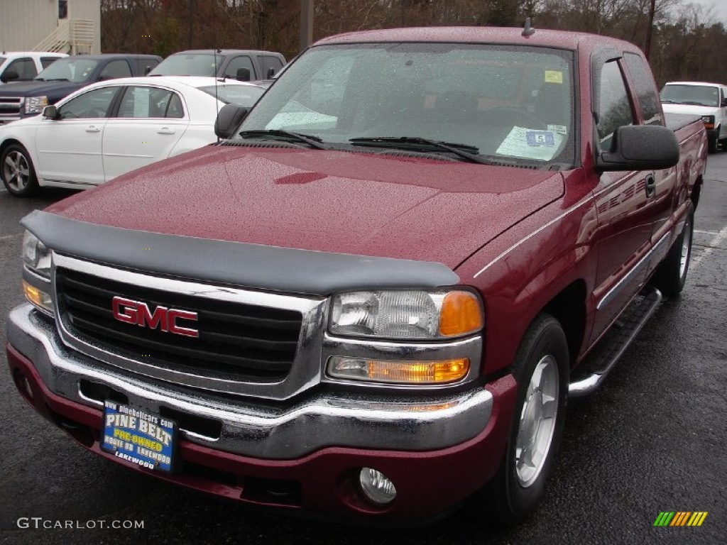 2007 Sierra 1500 Classic SLE Extended Cab - Sport Dark Red Metallic / Dark Pewter photo #1