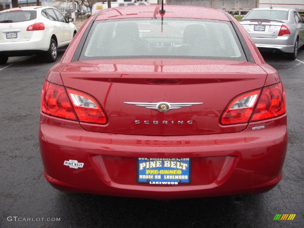 2010 Sebring Limited Sedan - Inferno Red Crystal Pearl / Dark Slate Gray photo #5