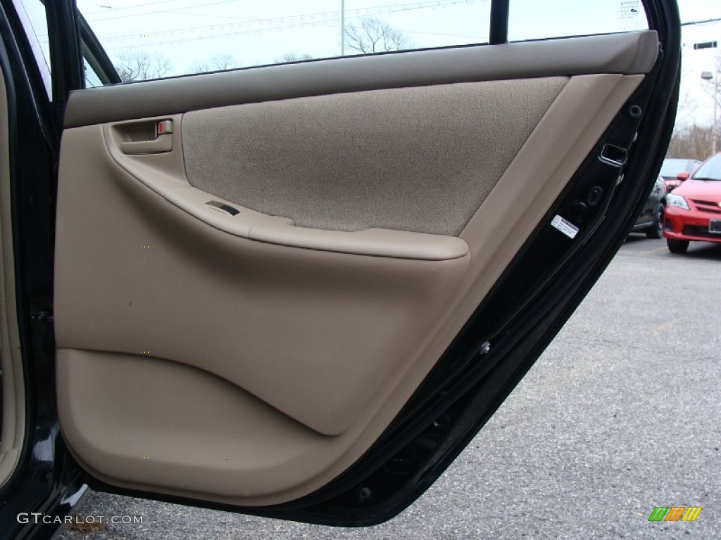 2006 Toyota Corolla CE Beige Door Panel Photo #58477446