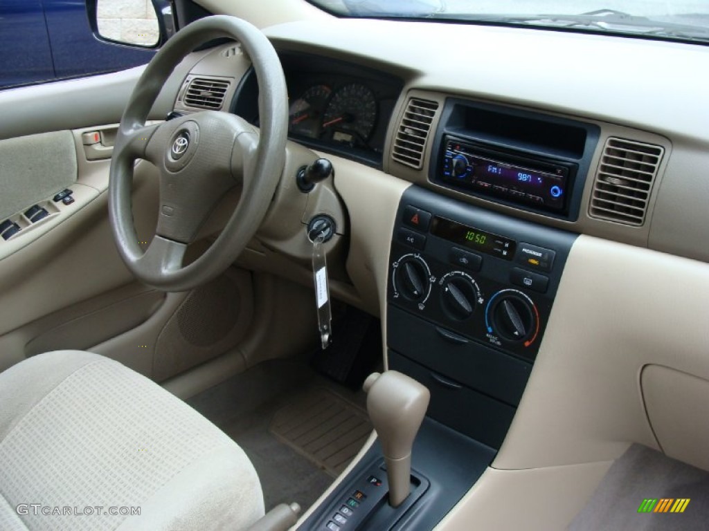 2006 Toyota Corolla CE Beige Dashboard Photo #58477485