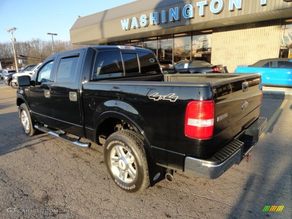 2004 F150 Lariat SuperCrew 4x4 - Black / Black photo #2