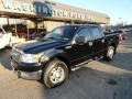 2004 Black Ford F150 Lariat SuperCrew 4x4  photo #8