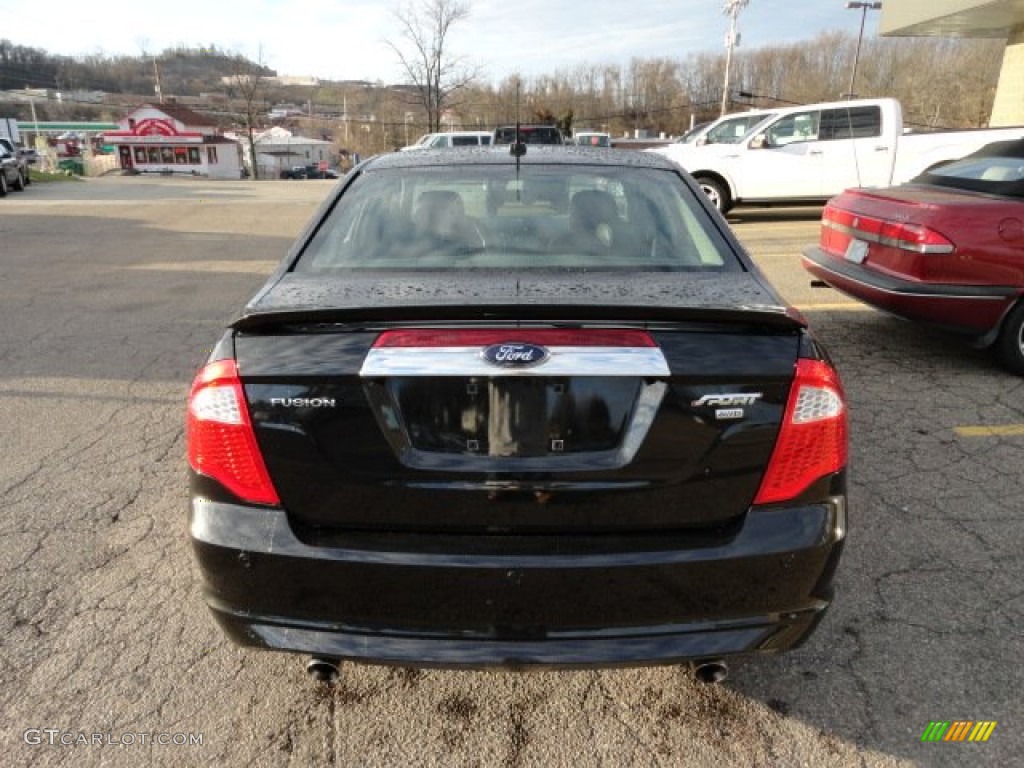 2010 Fusion Sport AWD - Tuxedo Black Metallic / Charcoal Black/Sport Black photo #3