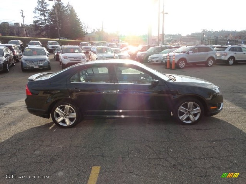 2010 Fusion Sport AWD - Tuxedo Black Metallic / Charcoal Black/Sport Black photo #5