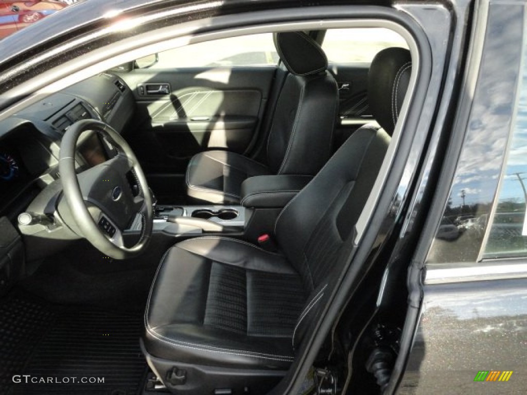 2010 Fusion Sport AWD - Tuxedo Black Metallic / Charcoal Black/Sport Black photo #10