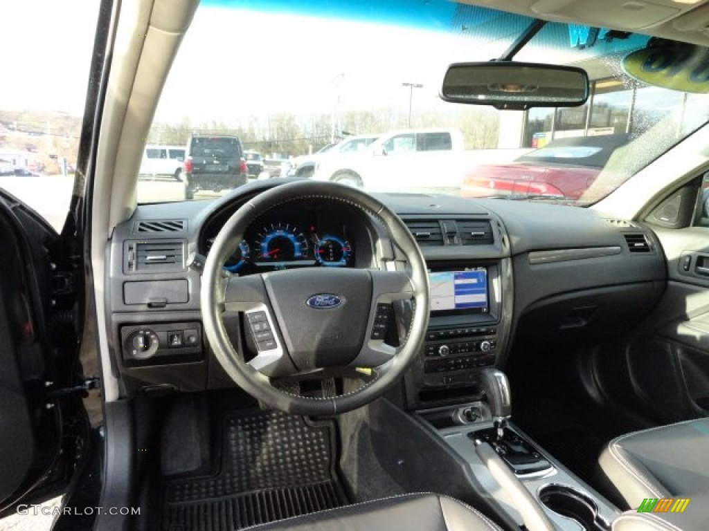 2010 Fusion Sport AWD - Tuxedo Black Metallic / Charcoal Black/Sport Black photo #12