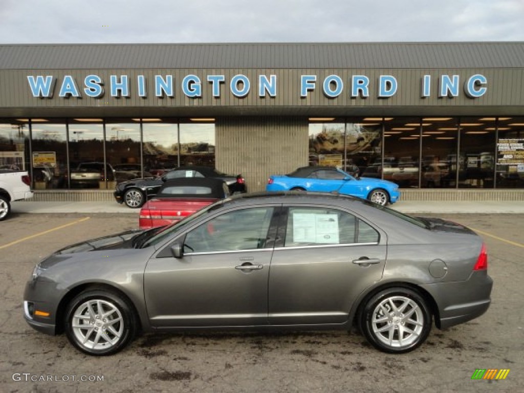 2012 Fusion SEL V6 AWD - Sterling Grey Metallic / Medium Light Stone photo #1