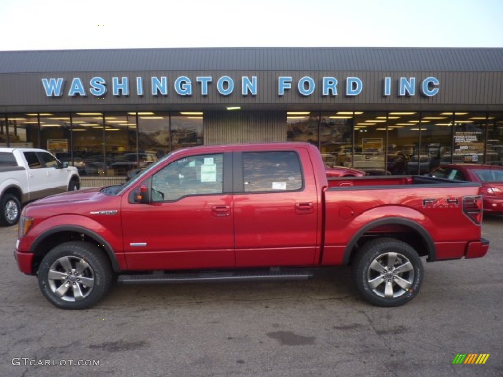 2011 F150 FX4 SuperCrew 4x4 - Red Candy Metallic / Black photo #1