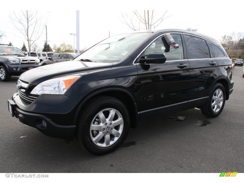 2009 CR-V EX-L 4WD - Crystal Black Pearl / Black photo #5