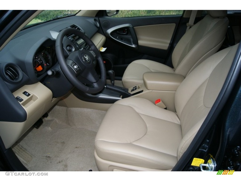 2011 RAV4 V6 Limited 4WD - Black Forest Metallic / Sand Beige photo #4