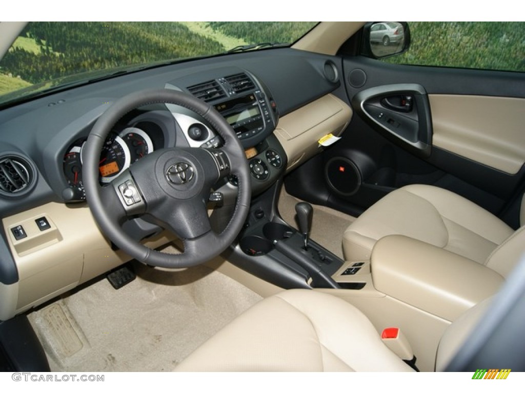 2011 RAV4 V6 Limited 4WD - Black Forest Metallic / Sand Beige photo #5