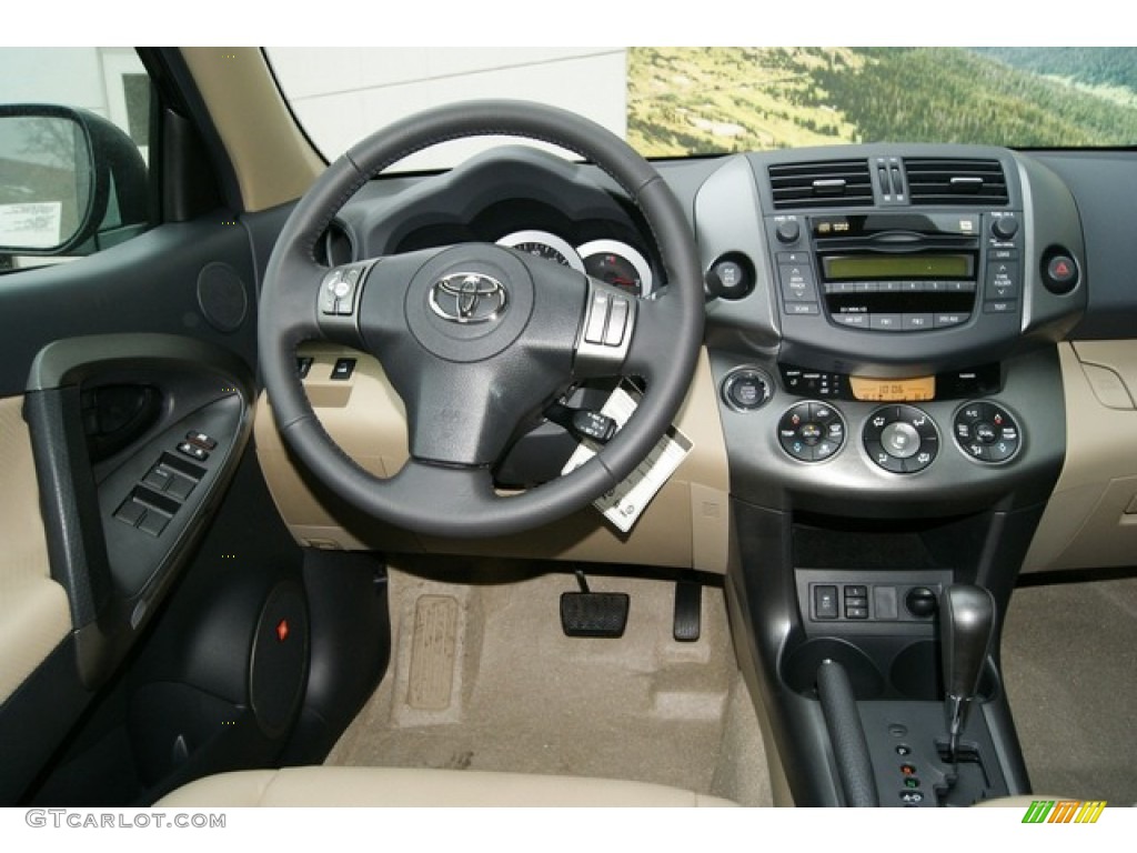 2011 RAV4 V6 Limited 4WD - Black Forest Metallic / Sand Beige photo #11