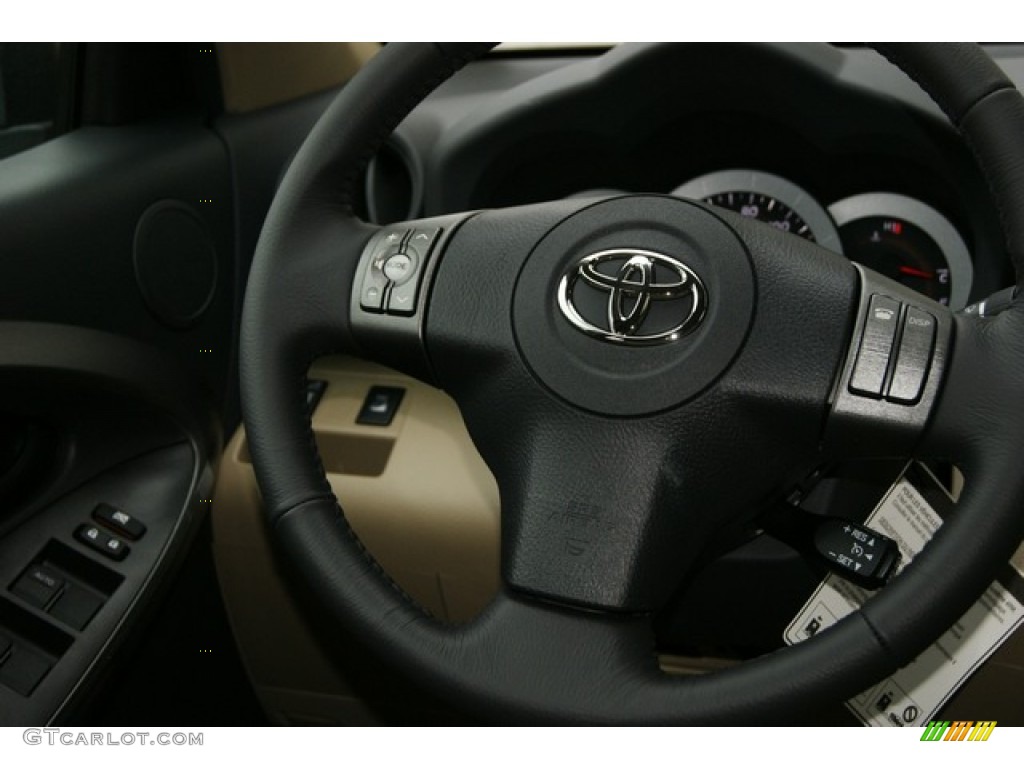 2011 RAV4 V6 Limited 4WD - Black Forest Metallic / Sand Beige photo #12