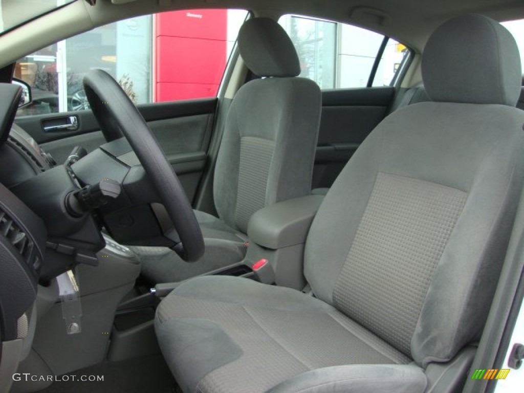 2008 Sentra 2.0 S - Fresh Powder White / Charcoal/Steel photo #16