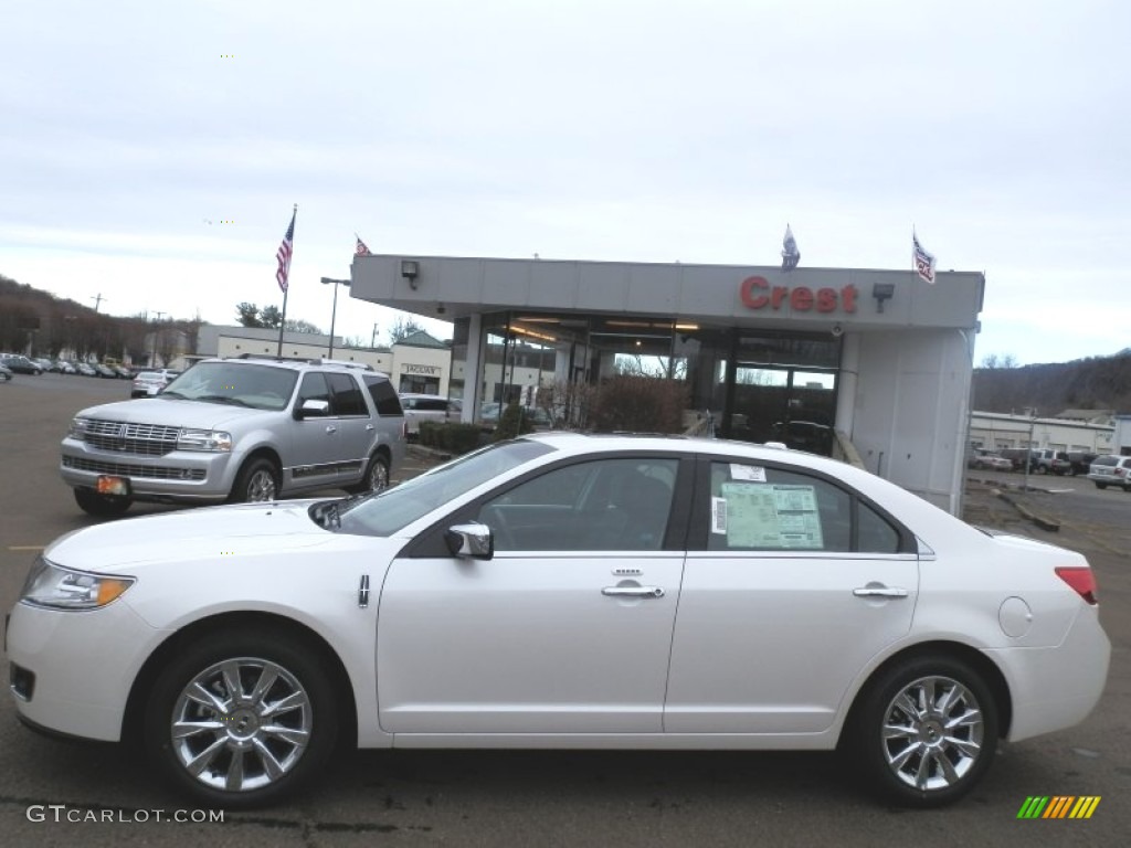 2012 MKZ AWD - White Platinum Metallic Tri-Coat / Dark Charcoal photo #1