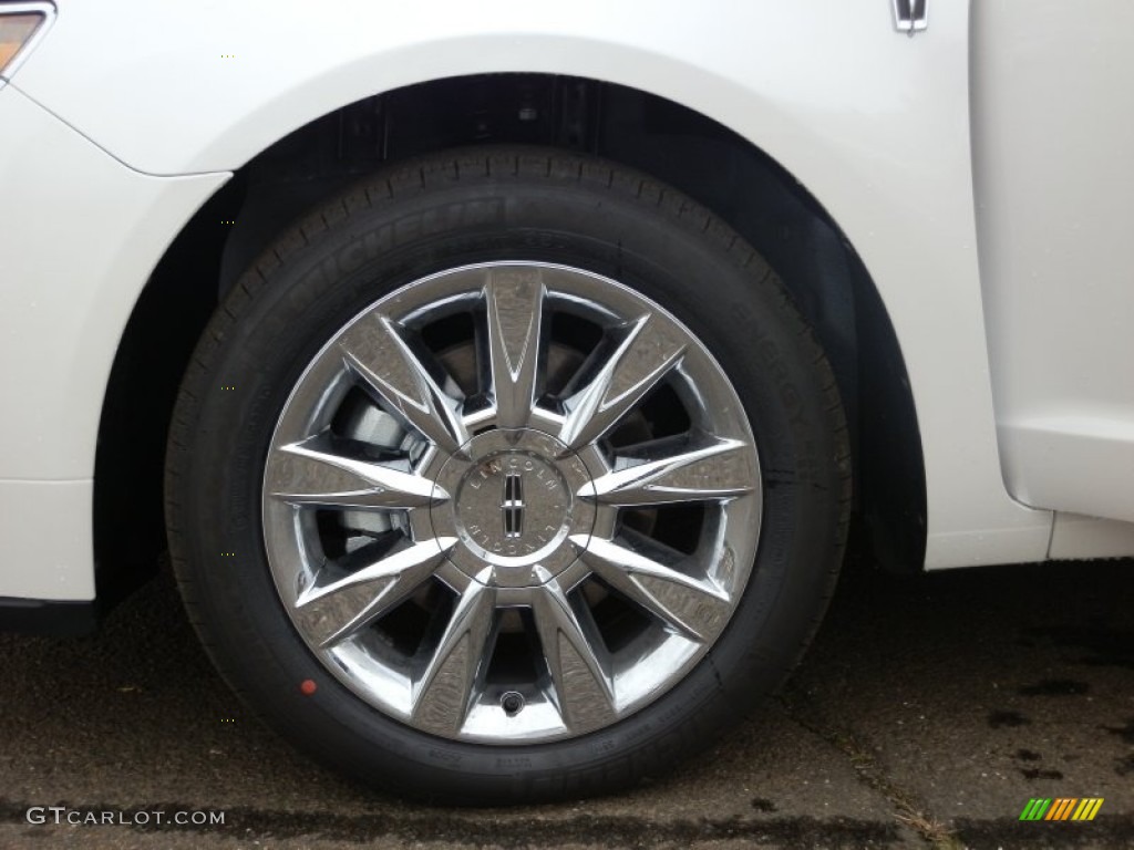 2012 MKZ AWD - White Platinum Metallic Tri-Coat / Dark Charcoal photo #14