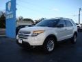 2011 White Suede Ford Explorer XLT  photo #3