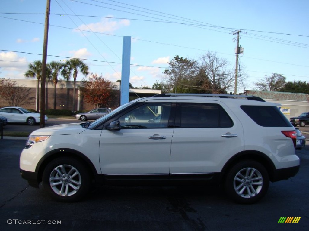 2011 Explorer XLT - White Suede / Medium Light Stone photo #4