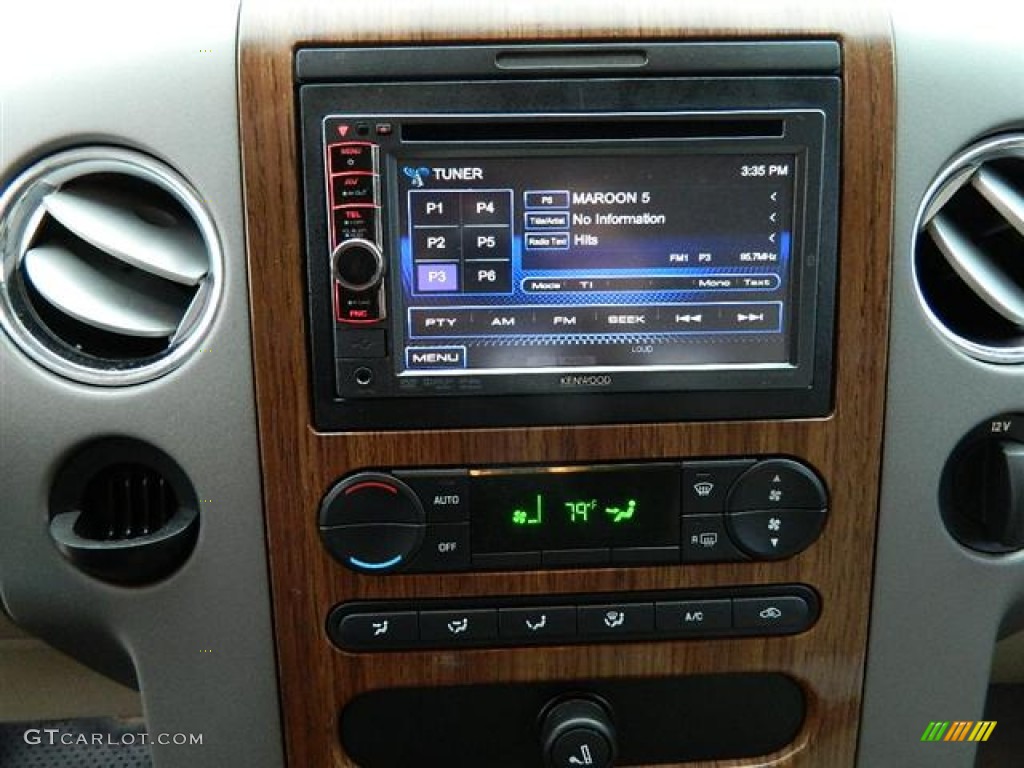 2004 F150 Lariat SuperCab - Oxford White / Tan photo #22