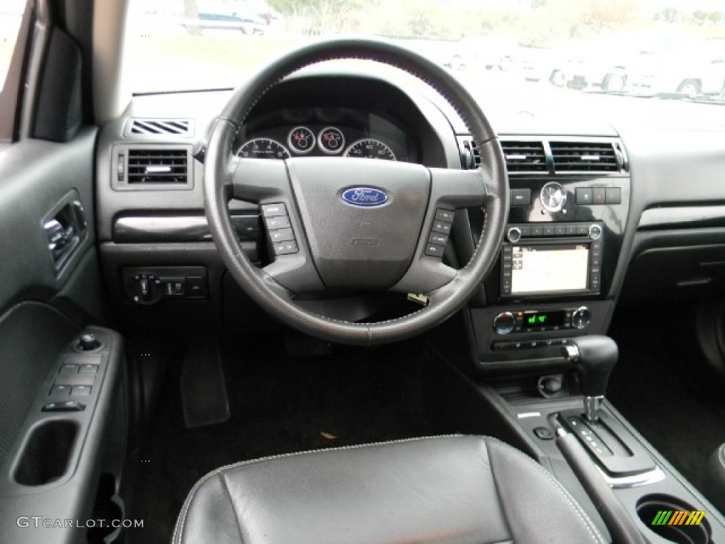2009 Ford Fusion SEL V6 AWD Charcoal Black Dashboard Photo #58484367