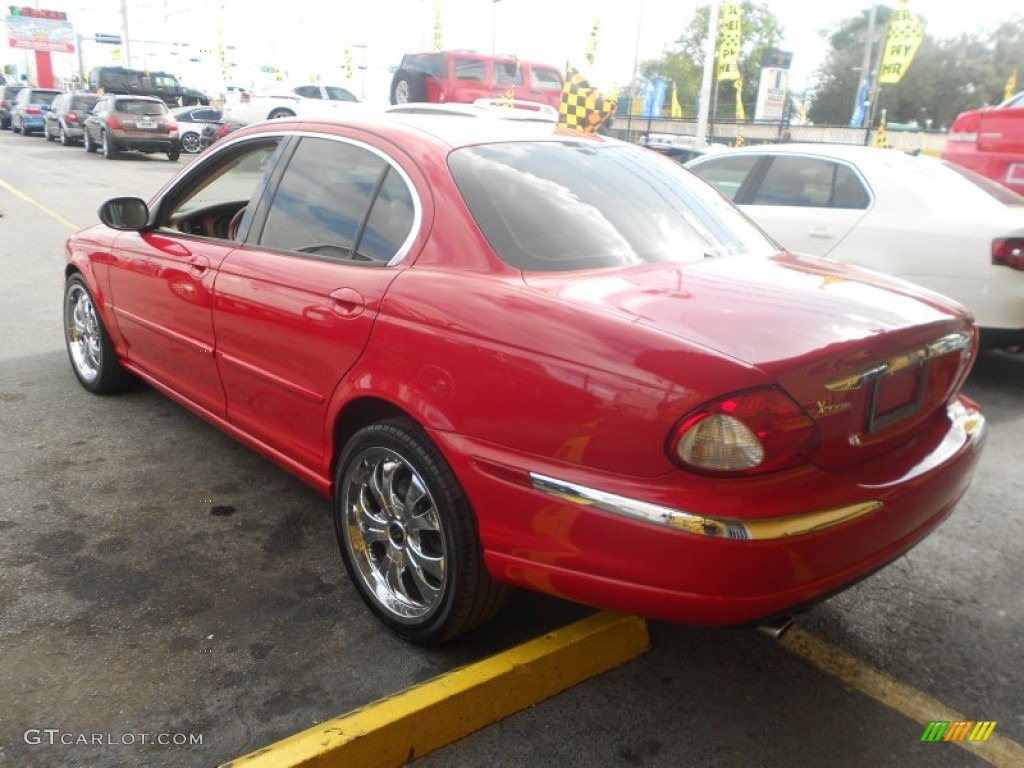 2003 X-Type 2.5 - Phoenix Red / Ivory photo #3