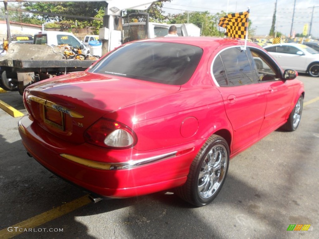 2003 X-Type 2.5 - Phoenix Red / Ivory photo #18